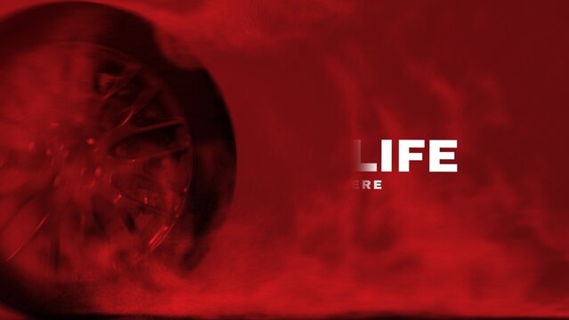 Racing Drifting Wheels Bold Title Intro Opener