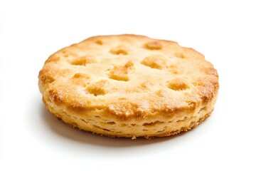 a biscuit isolated on white background 