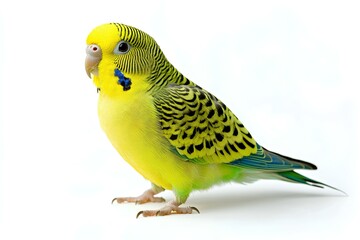 Fototapeta premium a budgerigar isolated on white background. 