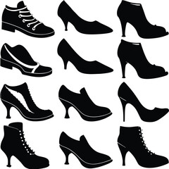 Variety of Stylish Footwear Silhouettes 1