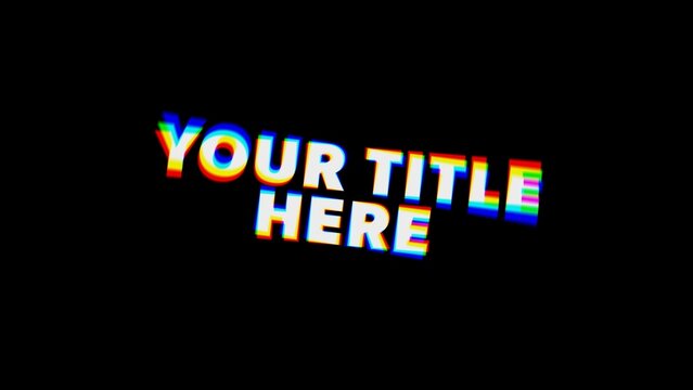 Epic RGB Clean Title Intro Animation