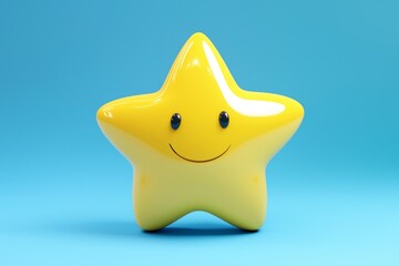 3d Star cartoon icon