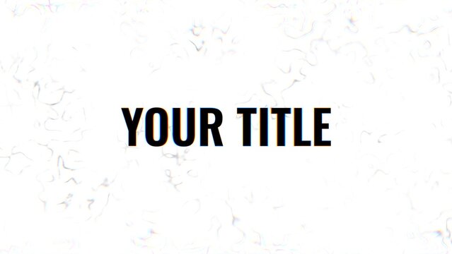 RGB Glitch Clean Epic Title Intro
