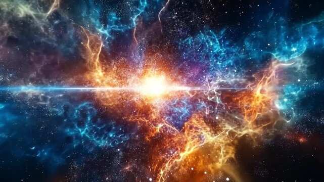 Cosmic explosion in vibrant colors reveals the beauty of interstellar space