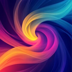 Obraz premium abstract color waves vibrant swirling effect image