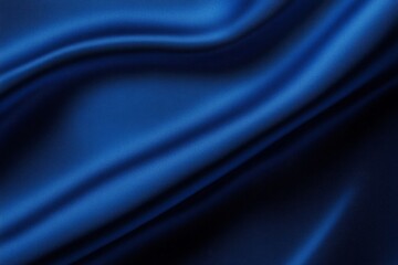 Fototapeta premium Delicate waves of dark blue silk creating a serene backdrop with captivating depth and texture