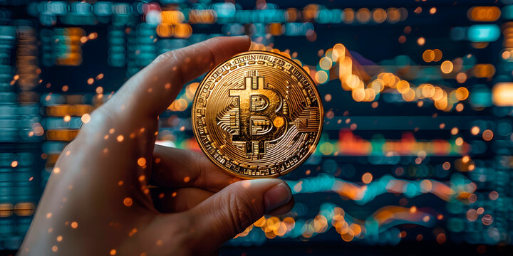 Imagen horizontal de la econom&iacute;a de criptomonedas 