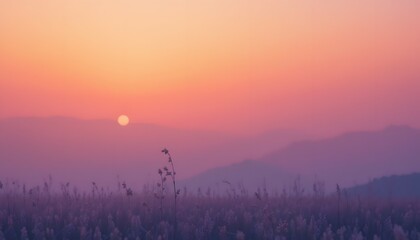 Fototapeta premium Warm Sunset Gradient Abstract Background