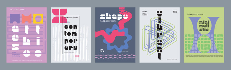 Geometric Cover Layout Templates