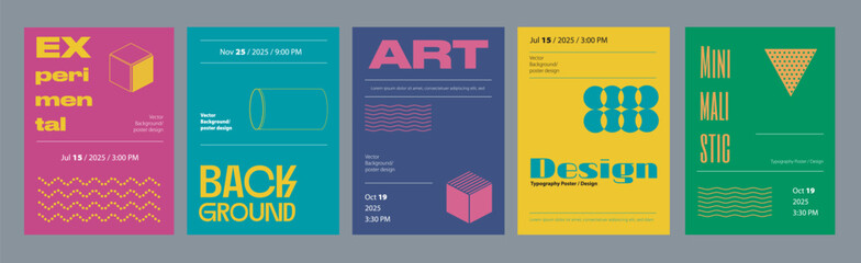 Geometric Cover Layout Templates