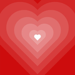 Love symbol. Love symbol icon set. Many hearts in one color scheme.