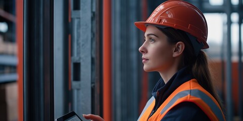 Focused Warehouse Manager Conducting Inventory Check with Digital Tablet