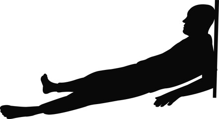 a man body silhouette vector