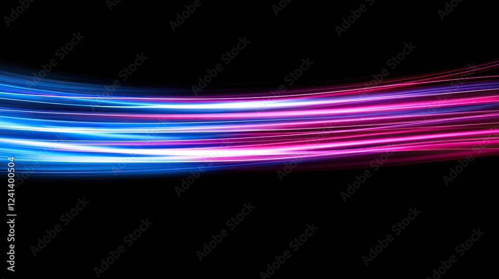Poster a lively technology-inspired background with motion lines: an abstract illustration of data movement