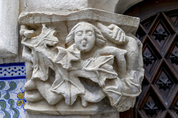 Maricel Palace, Sitges, Catalonia, Spain. Relief