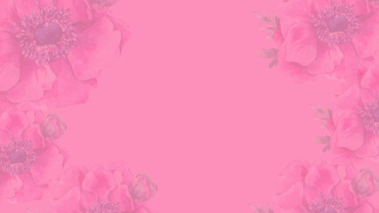 Fototapeta premium pink background flowers