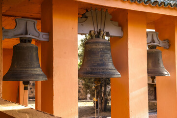 Obraz premium Maison de la Visitation Franciscan monastery, Tazert, Morocco. Bells