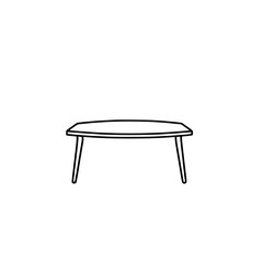Modern Minimalist Table Design: Clean Lines and Simple Elegance. Perfect for contemporary interiors, this table sketch showcases a stylish and functional piece of furniture.