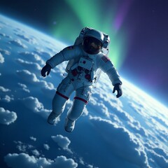 astronaut in space