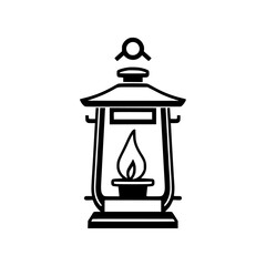 Vintage Oil Lantern: Classic Flame Design, Home Decor, Warmth Symbol