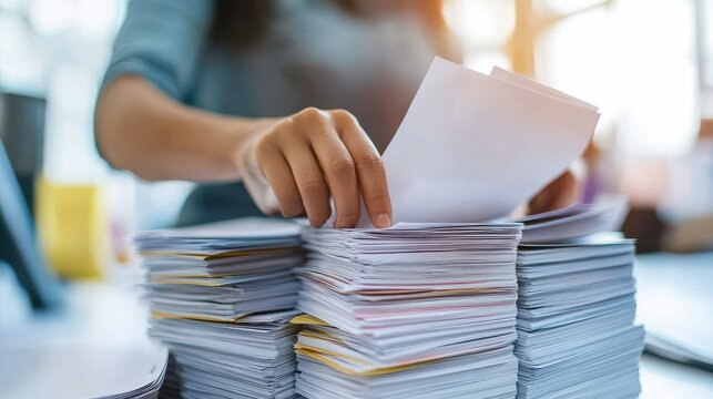 Sorting Through Stacks of Mail in an Office Setting