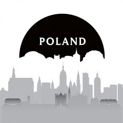 Obraz premium Breathtaking sunset over city skyline with silhouetted crowd silhouetted skyline cityscape architecture illustration building city vector