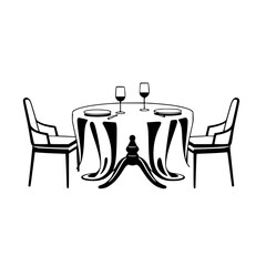 Elegant Dinner Table Setting: A Black and White Minimalist Design. Perfect for home decor, restaurant design, or artistic inspiration.