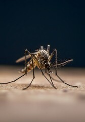 mosquito sucking blood extreme macro