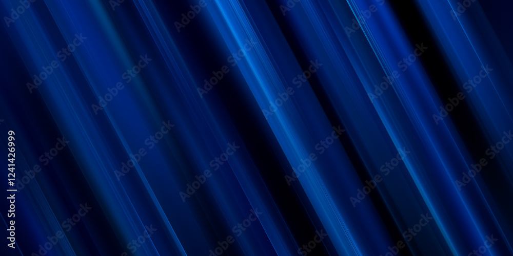 Wall mural ideal for a technology-themed design, this dynamic abstract gradient background features blurred blu