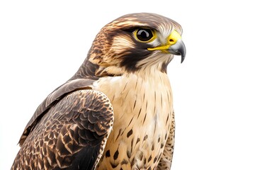 Obraz premium a falcon isolated on white background