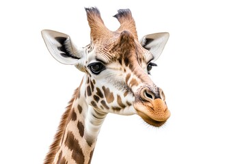 Fototapeta premium a giraffe isolated on white background