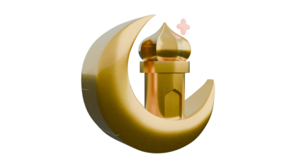 isolates 3D icon Ramadan Mubarak Celebration