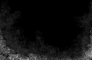 Smoke on black background
