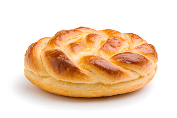 Puff pastry bakery isolated white background