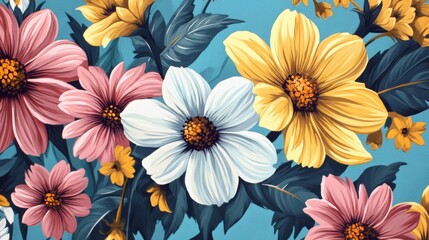 Floral patterns add a touch of natures charm to summerthemed designs.