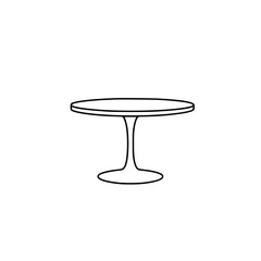 Modern Round Pedestal Table: Minimalist Home Decor, Simple Interior Design, Elegant Furniture