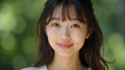 Fototapeta premium Wellness Lifestyle Portrait with Young Asian Woman