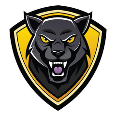 Panther Head Fierce Crest Logo - Powerful & Dynamic Design for Branding