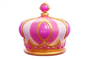 3d cartoon Crown icon