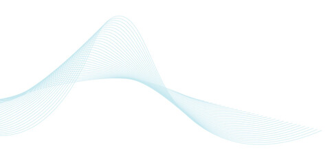 Abstract vector background with blue wavy lines. Blue wave background. Blue lines vector illustration. Curved wave. Abstract wave element.
