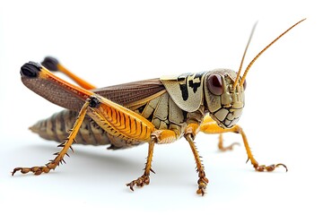 a locust isolated on white background 
