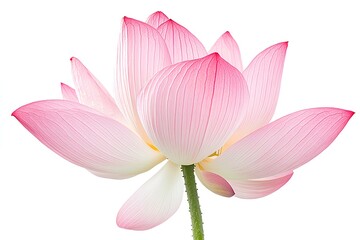 a lotus isolated on white background 