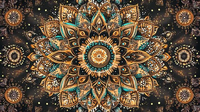 Mesmerizing kaleidoscope patterns created with advanced artificial intelligence technology