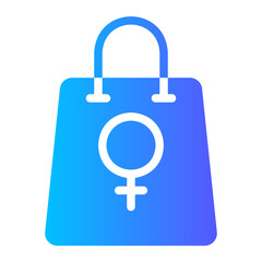 shopping bag gradient icon