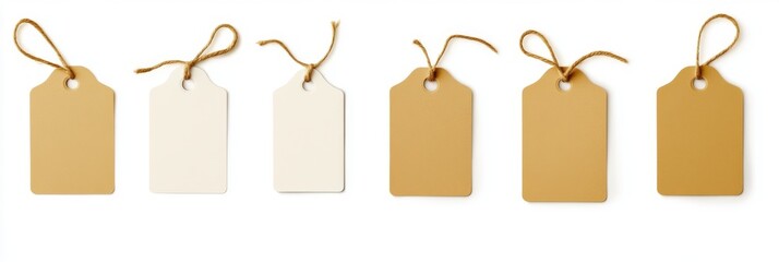 Blank Natural Paper Tags for Retail Display