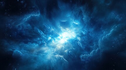 Obraz premium Cosmic Nebula Explosion, Deep Space, Starfield Background, Science Fiction, VFX