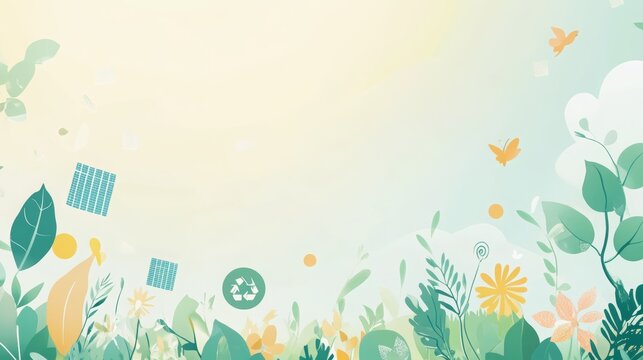 A sustainable living advertisement template