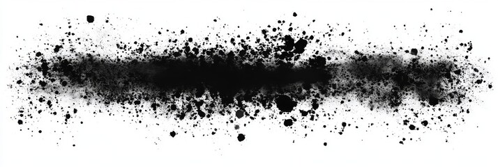 Obraz premium Abstract Black Splatter Art - A Modern Graphic Design