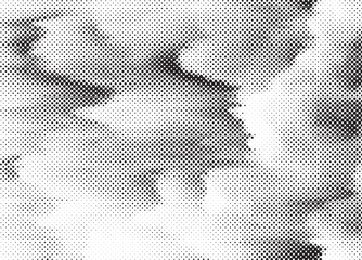 Black and White Dots Background. Halftone Effect background. Grunge Halftone backdrop. Vector illustration.
