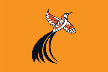 Fototapeta premium vector illustration of a bird
